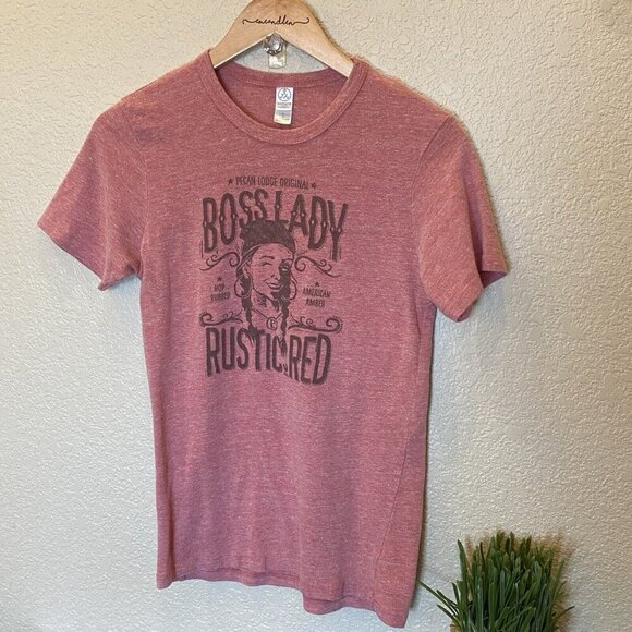 Boss Lady Rustic Red T-shirt Size Small Unisex Beer Brewery - Picture 1 of 3